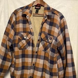 Sherpa lined Dickies plaid jacket